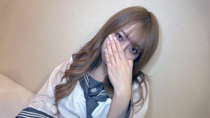 【無・素人・制服】初顔出し！！さとみ《グレーセーラー服》★２本立てスク水穴あけFU◎K（レビュー特典）★